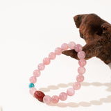 Rose Quartz Carnelian Harmony Bracelet