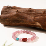 Rose Quartz Carnelian Harmony Bracelet