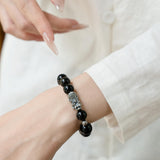 Black Obsidian Pixiu Bracelet