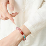 Rose Quartz Carnelian Harmony Bracelet