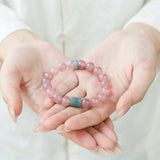 Madagascar Rose Quartz Jadeite Harmony Bracelet