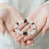 Pure Essence Crystal & Wood Bracelet