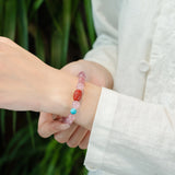 Rose Quartz Carnelian Harmony Bracelet