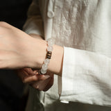 Pure Essence Crystal & Wood Bracelet