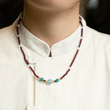 Celestial Harmony Gemstone Necklace