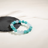 Amazonite Blue Chalcedony Crystal Bracelet