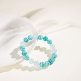Amazonite Blue Chalcedony Crystal Bracelet