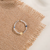 Natural Nanhong Agate Gray Moonstone Ring