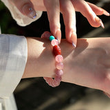 Rose Quartz Carnelian Harmony Bracelet